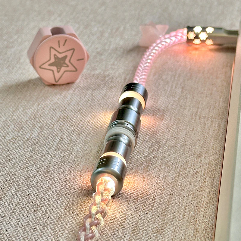 UNKNOWN ERROR - D12 RGB Light Pink Light - Sakura Stardust Keyboard Cable - Image 3