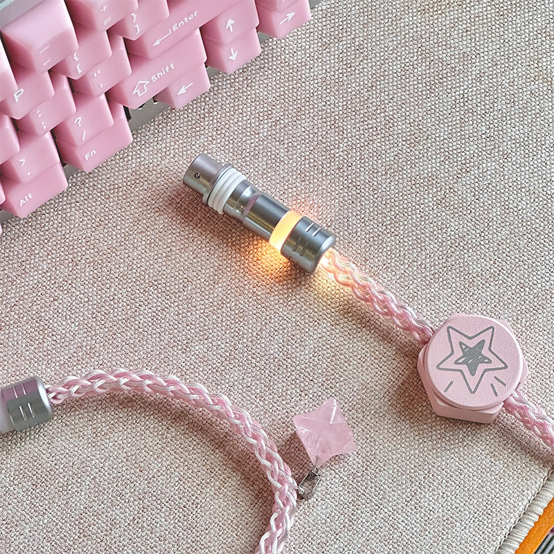 UNKNOWN ERROR - D12 RGB Light Pink Light - Sakura Stardust Keyboard Cable - Image 6
