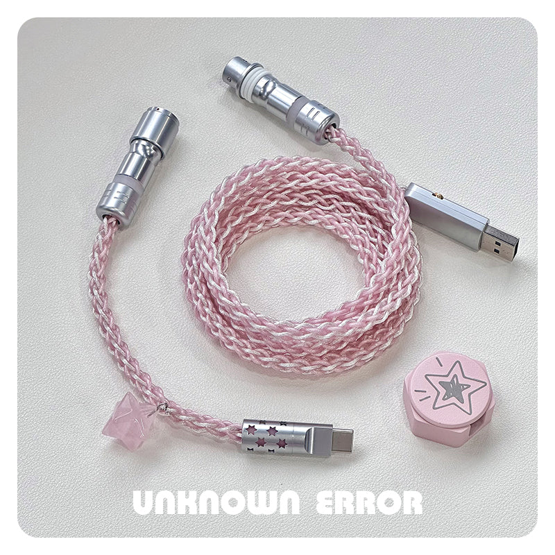 UNKNOWN ERROR - D12 RGB Light Pink Light - Sakura Stardust Keyboard Cable - Image 8