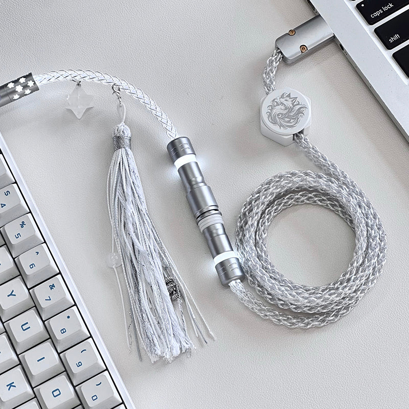 UNKNOWN ERROR - D19 White Light - Light Arctic Fox Keyboard Cable - Image 2