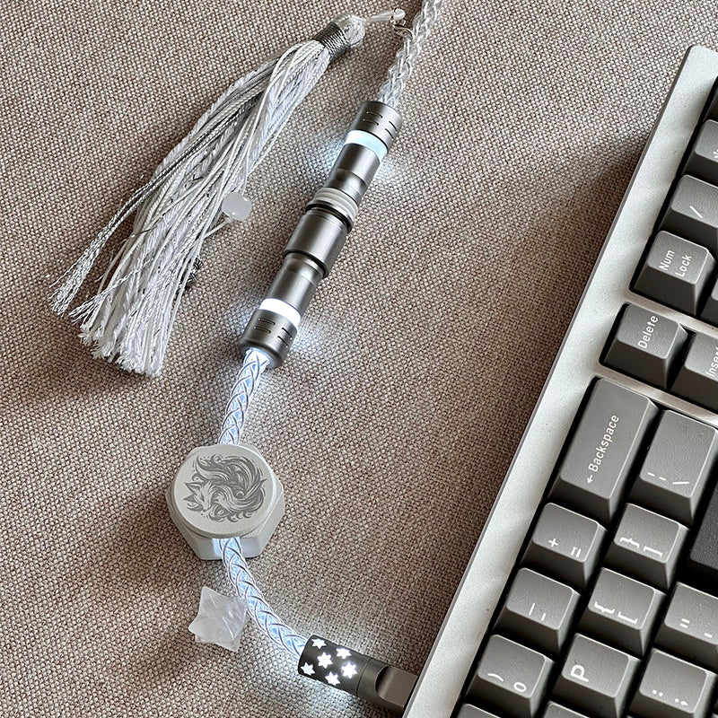 UNKNOWN ERROR - D19 White Light - Light Arctic Fox Keyboard Cable - Image 4