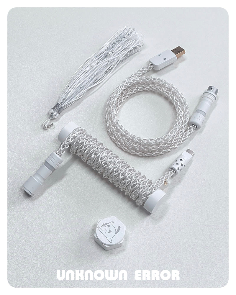 UNKNOWN ERROR - D20 White Light - Lazy Cat Keyboard Cable - Image 6