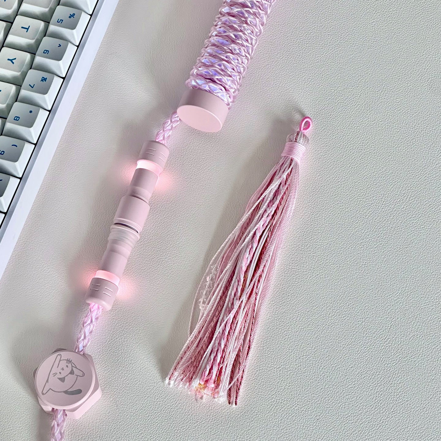 UNKNOWN ERROR - D22 Pink Light - Lazy Cat Keyboard Cable - Image 3