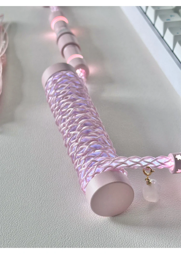 UNKNOWN ERROR - D22 Pink Light - Lazy Cat Keyboard Cable - Image 5