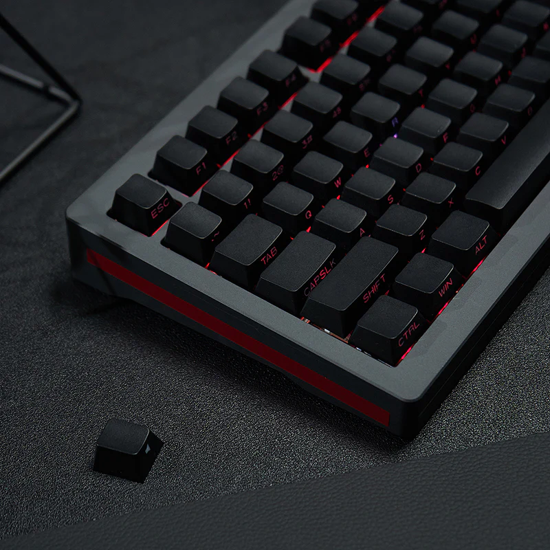 White & Black - 131-Key ISO/ANSI PBT Side-Engraved Keycap Set - Image 8
