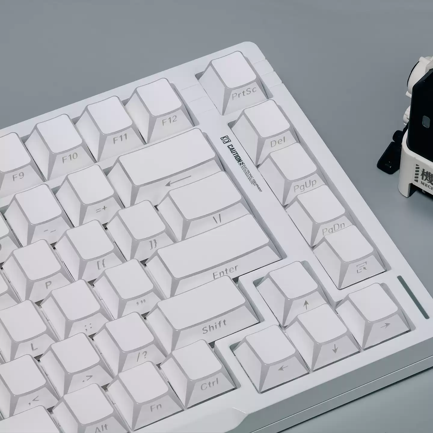 White/Black Refraction Side-Engraved ISO/ANSI Keycap Set - Image 4