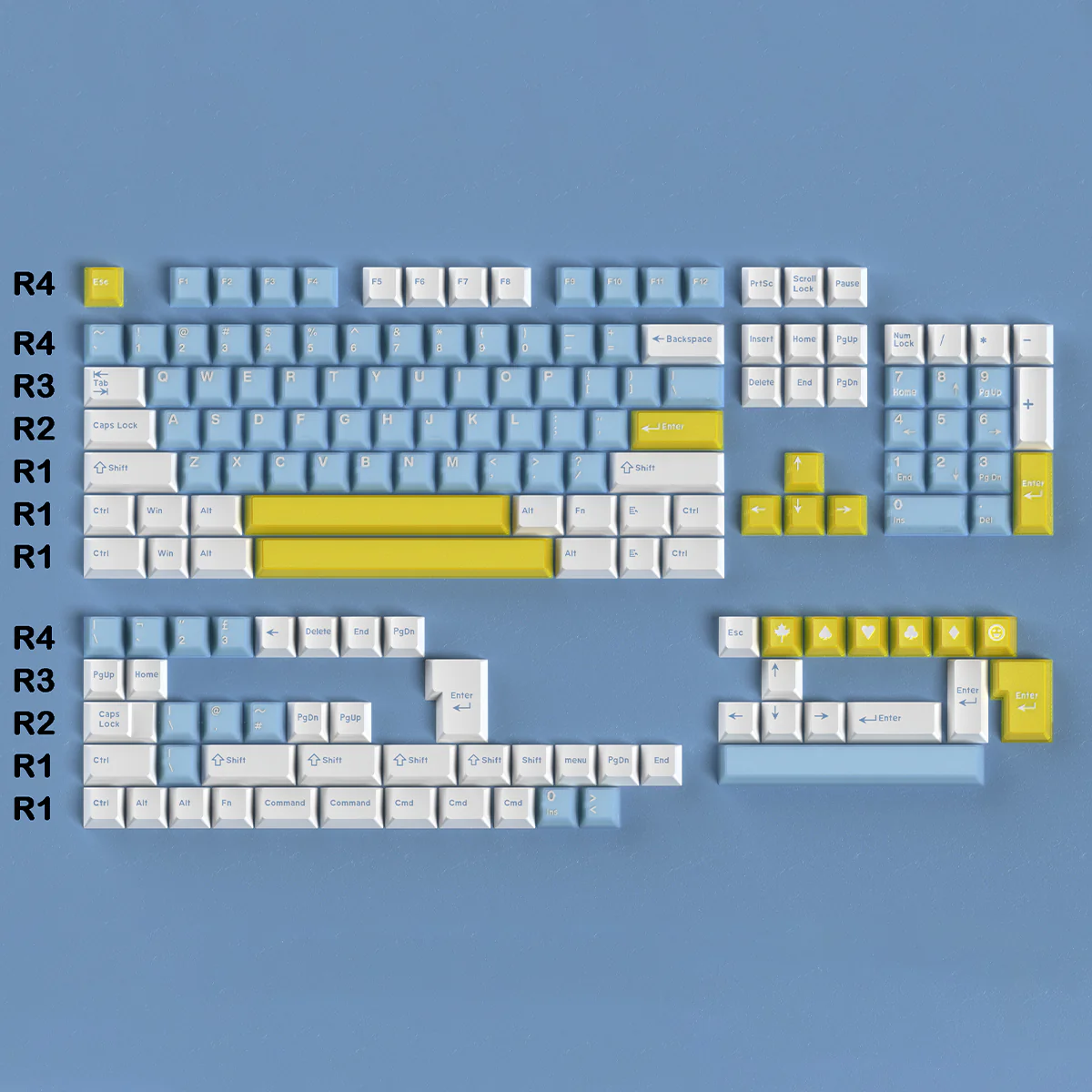 White Peach Oolong / Sea Salt Soda - 164-Key Translucent Keycap Set - Image 15